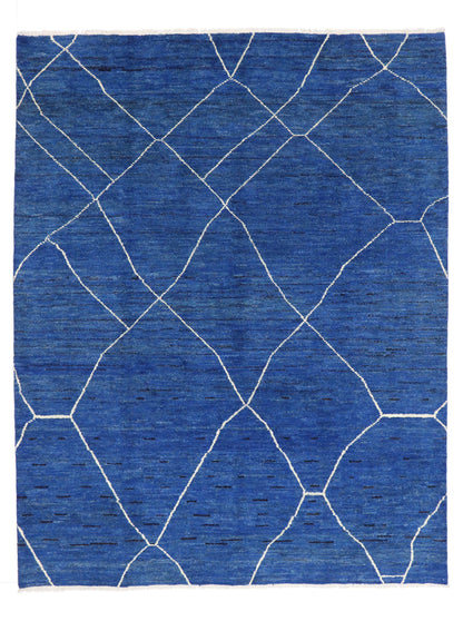 10 x 13 Contemporary Blue Moroccan Rug 80290
