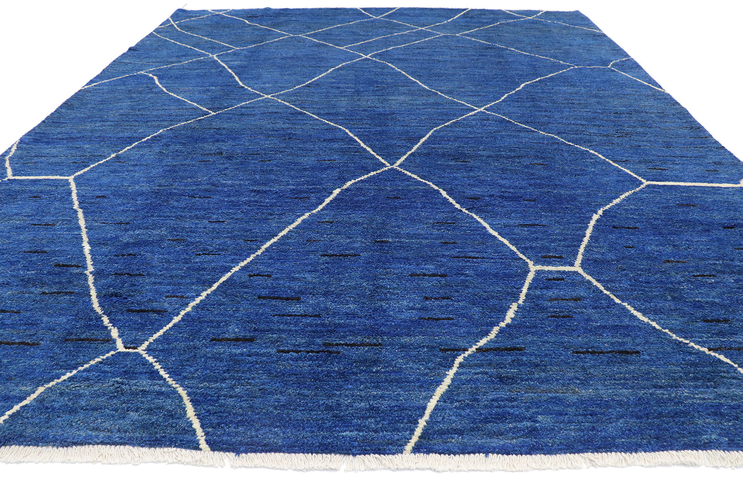 10 x 13 Contemporary Blue Moroccan Rug 80290