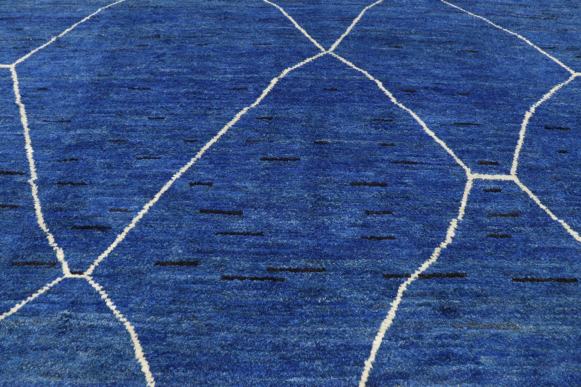 10 x 13 Contemporary Blue Moroccan Rug 80290