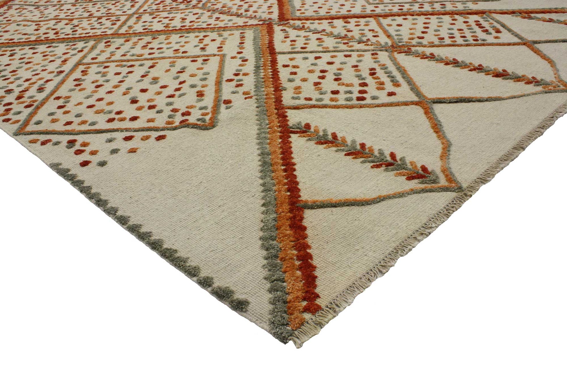 9 x 12 Contemporary Moroccan Souf Rug 80296