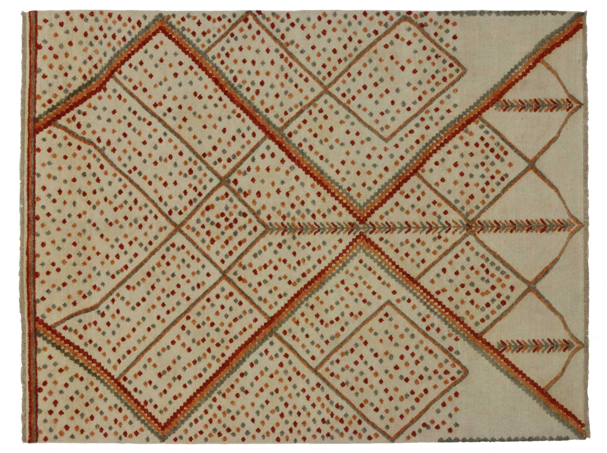 9 x 12 Contemporary Moroccan Souf Rug 80296
