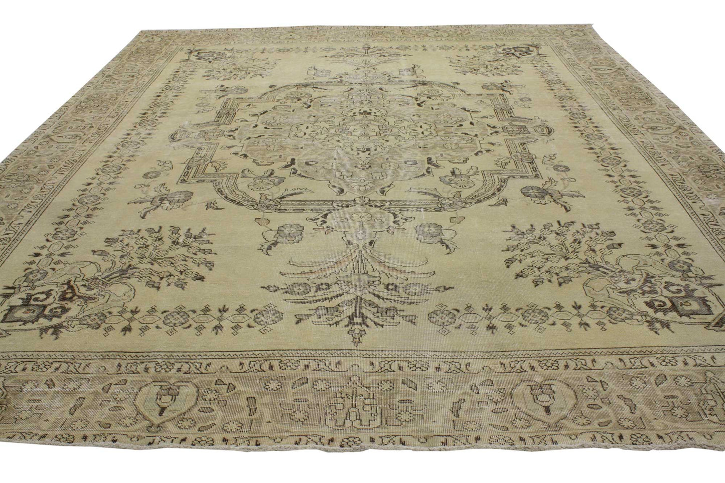 10 x 12 Vintage Tabriz Rug 80301