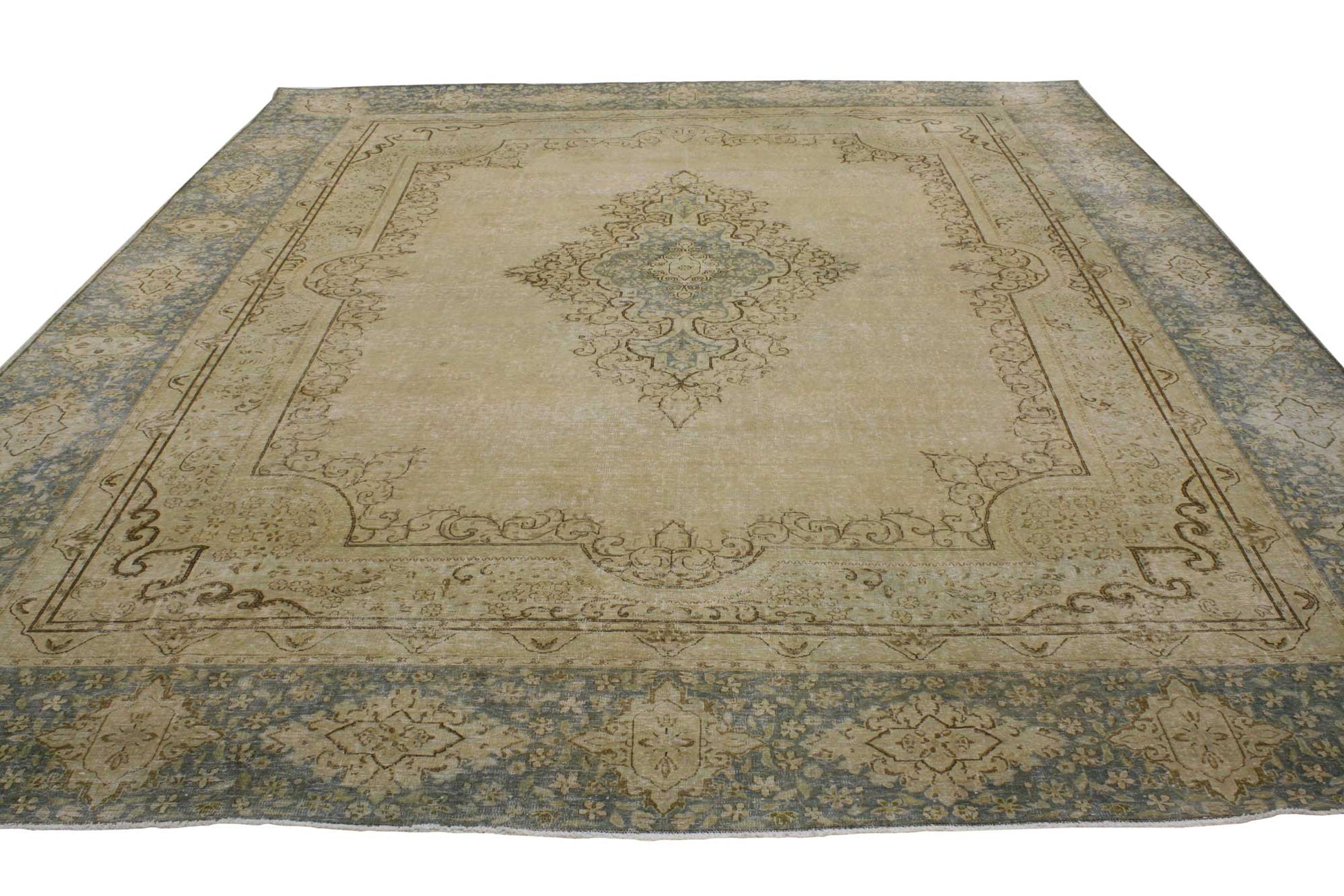 9 x 11 Vintage Kerman Rug 80302