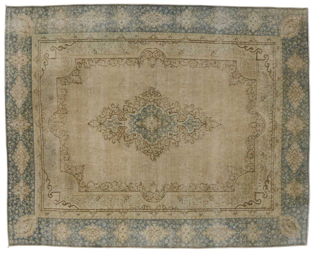 9 x 11 Vintage Kerman Rug 80302