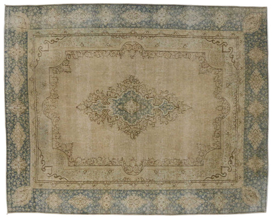 9 x 11 Vintage Kerman Rug 80302