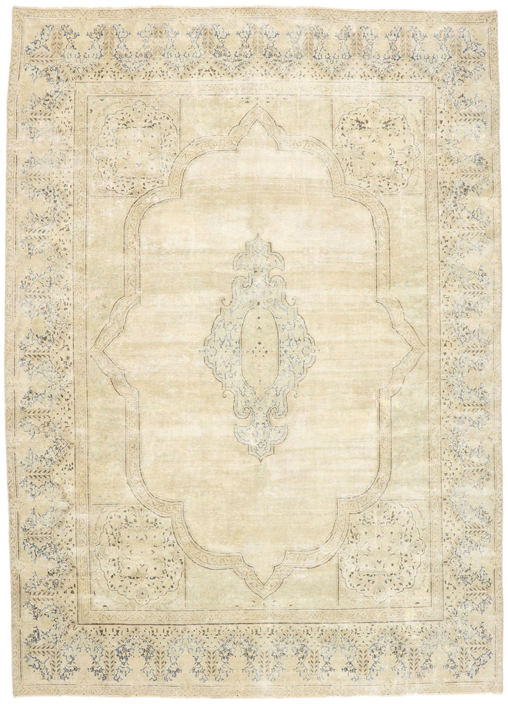 10 x 14 Vintage Persian Kerman Rug 80303