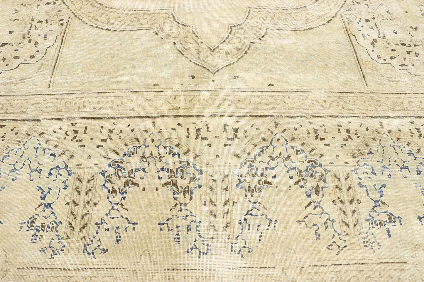 10 x 14 Vintage Persian Kerman Rug 80303