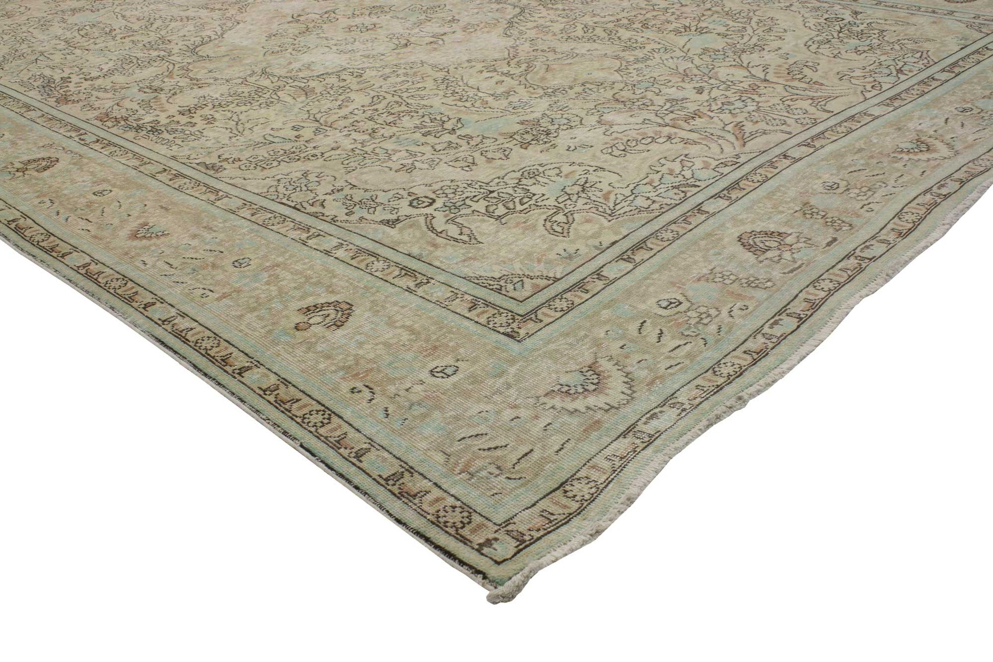 8 x 11 Vintage Tabriz Rug 80307