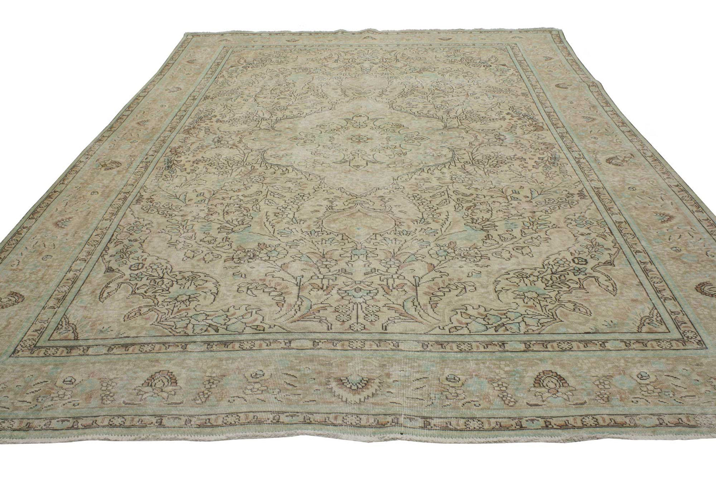 8 x 11 Vintage Tabriz Rug 80307