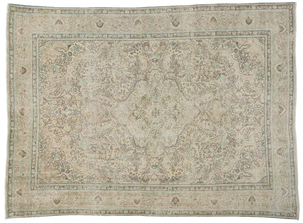 8 x 11 Vintage Tabriz Rug 80307