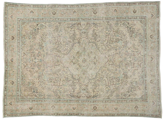 8 x 11 Vintage Tabriz Rug 80307