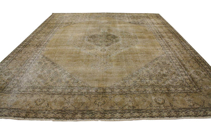 10 x 12 Distressed Vintage Persian Tabriz Rug 80309