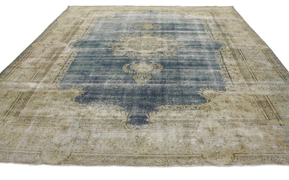 9 x 12 Vintage Kerman Rug 80310
