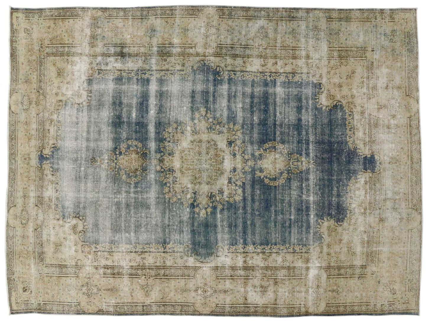 9 x 12 Vintage Kerman Rug 80310