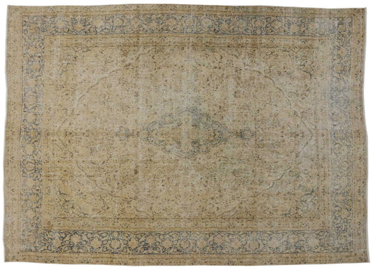 9 x 13 Vintage Persian Kerman Rug 80312
