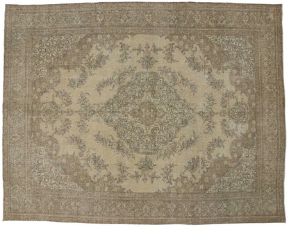 10 x 13 Vintage Persian Tabriz Rug 80313