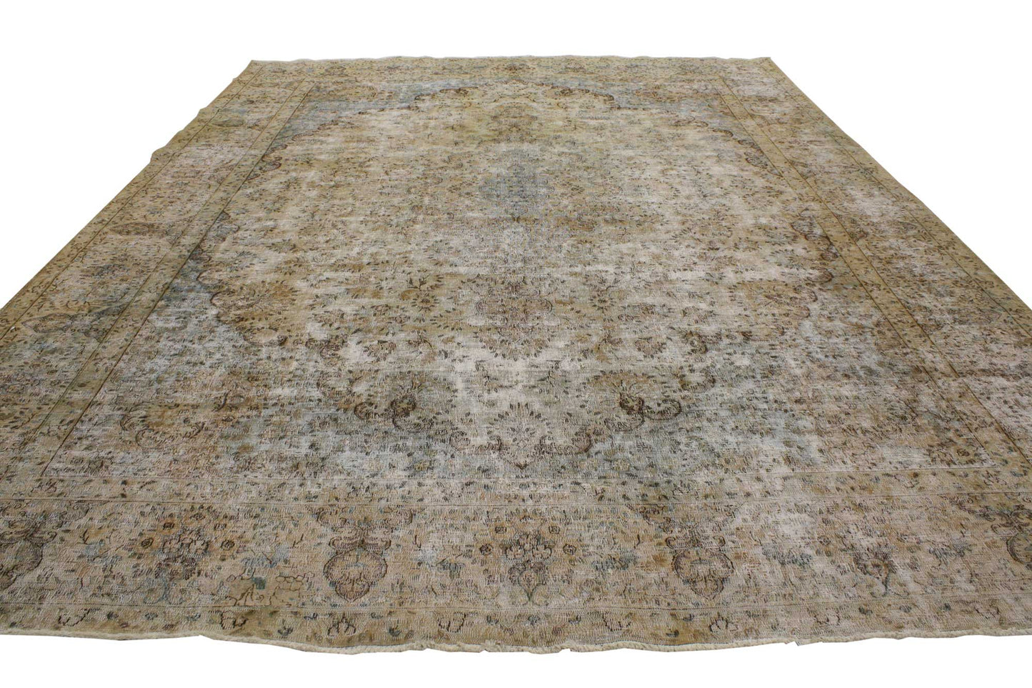 10 x 13 Vintage Kerman Rug 80314