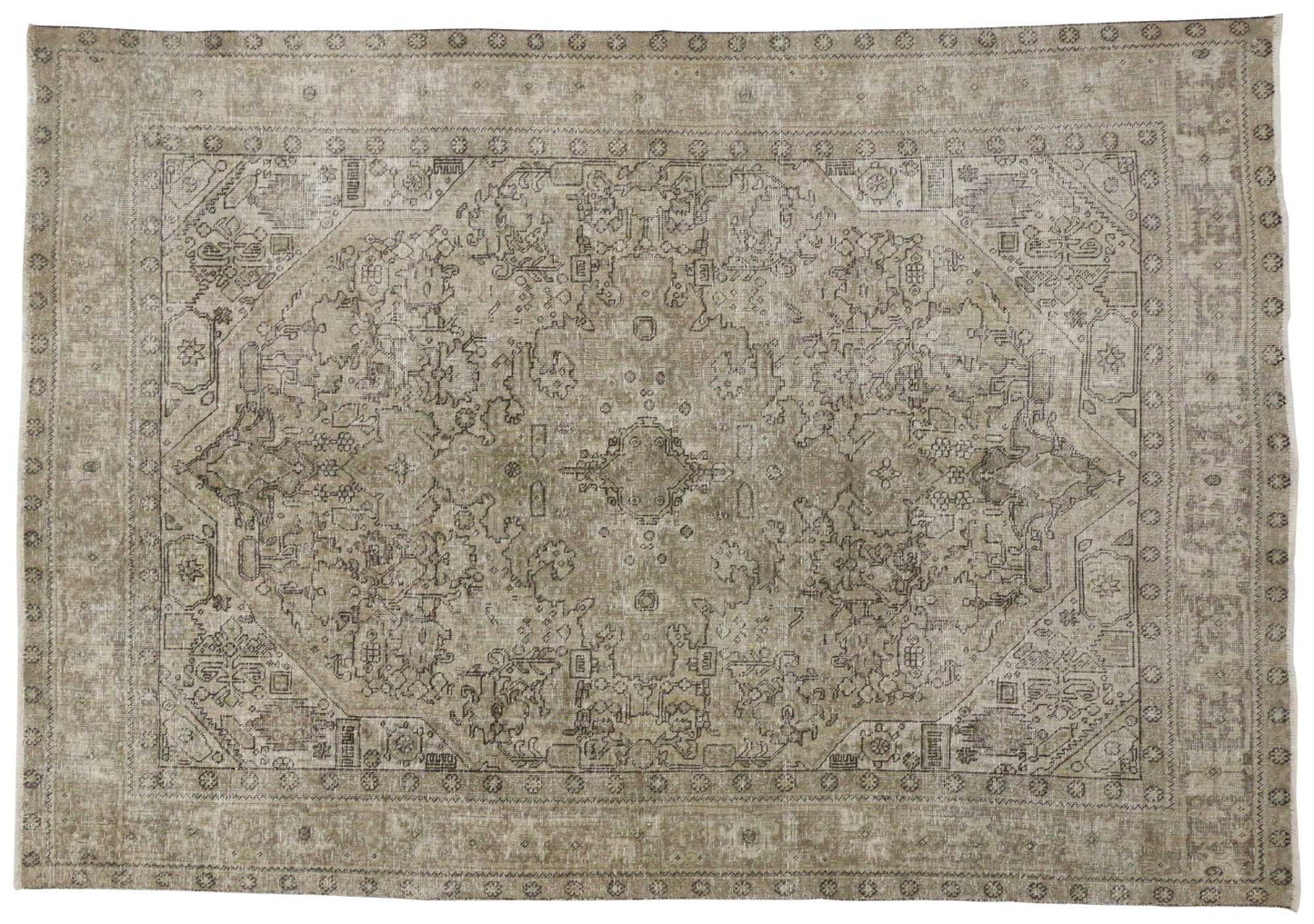 6 x 9 Vintage Tabriz Rug 80316