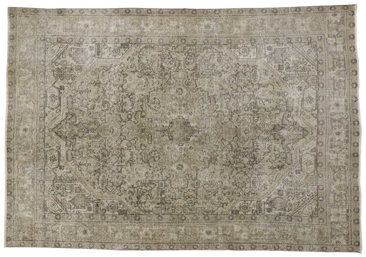 6 x 9 Vintage Tabriz Rug 80316