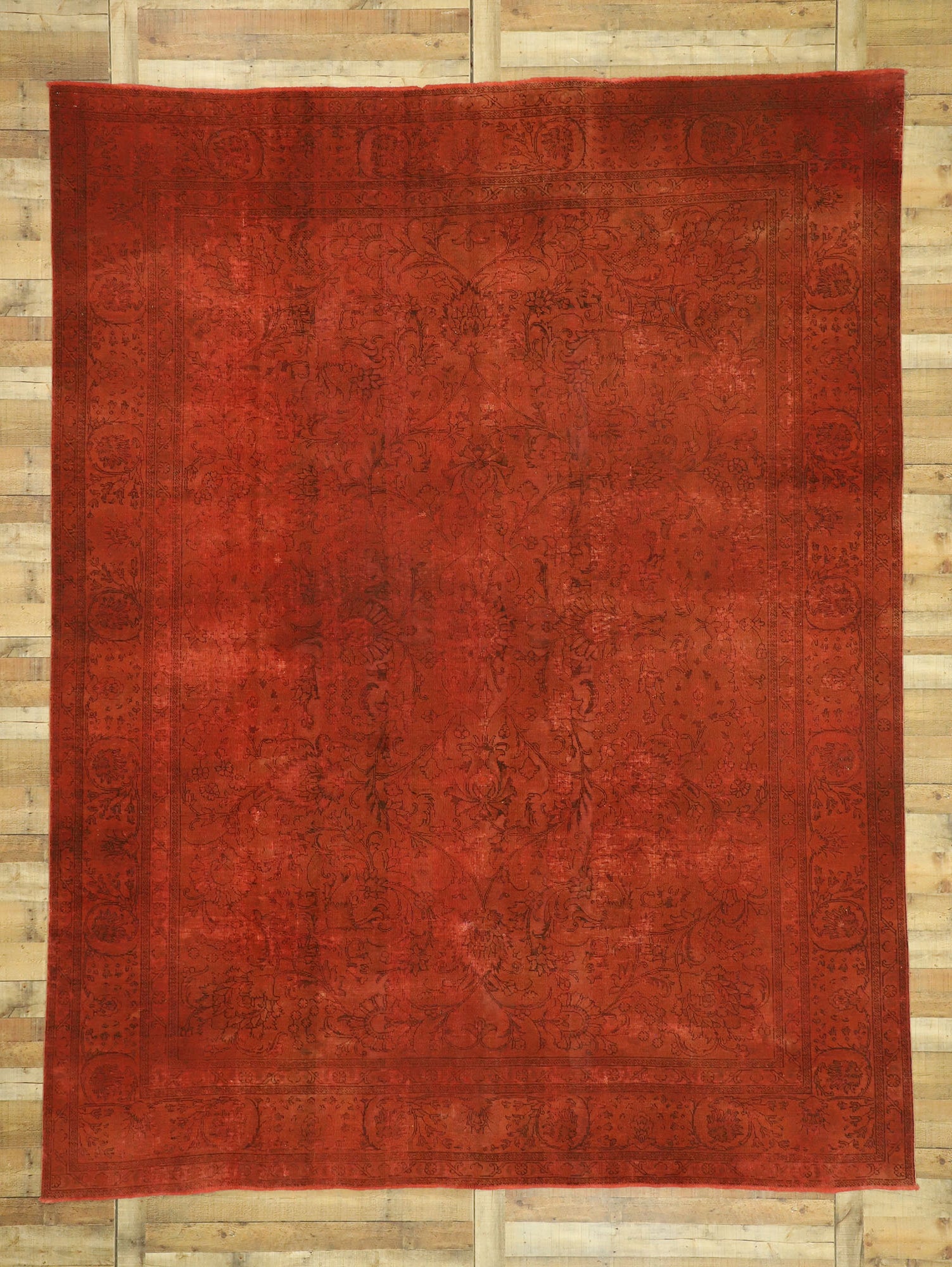 10 x 12 Vintage Overdyed Rug 80318