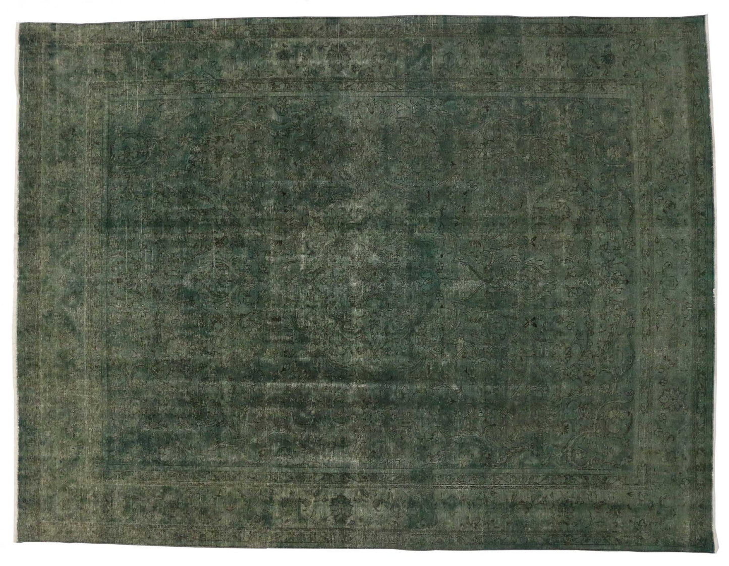 9 x 13 Vintage Overdyed Rug 80326