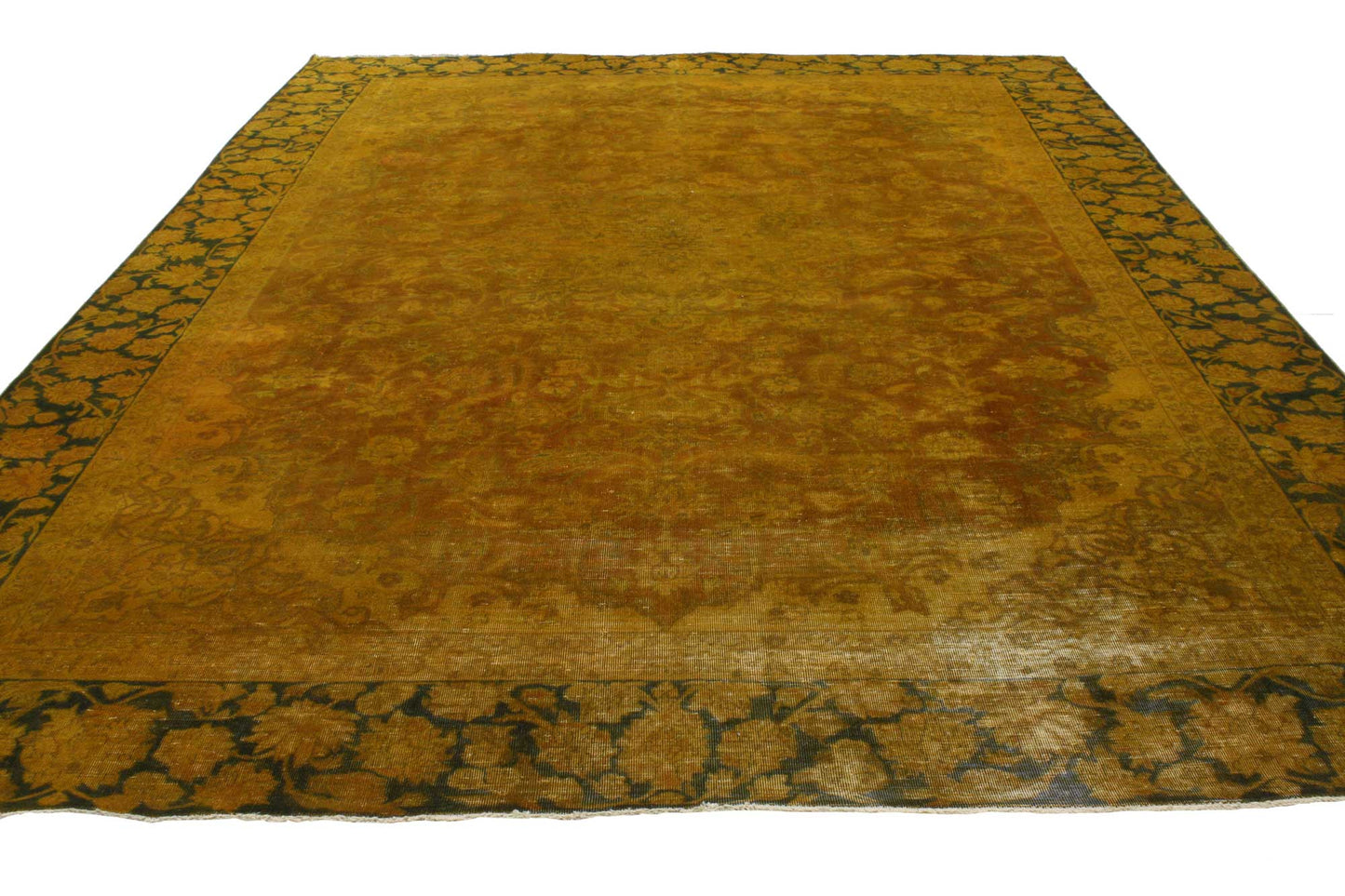 9 x 12 Vintage Overdyed Rug 80329