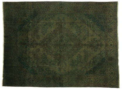 10 x13 Vintage Overdyed Rug 80359