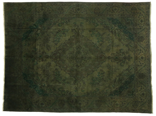 10 x13 Vintage Overdyed Rug 80359