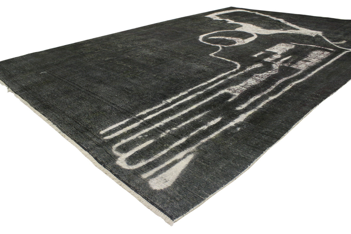 8 x 12 Vintage Overdyed Rug 80385