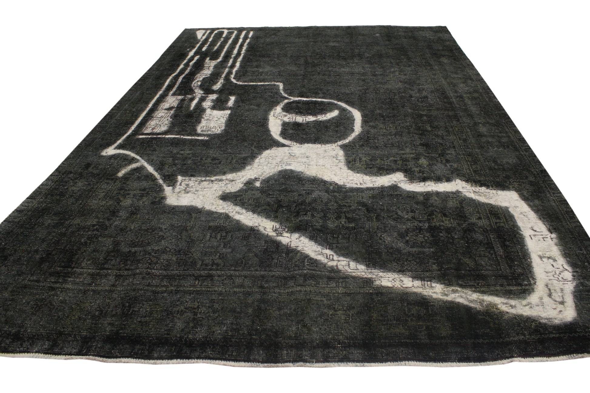 8 x 12 Vintage Overdyed Rug 80385
