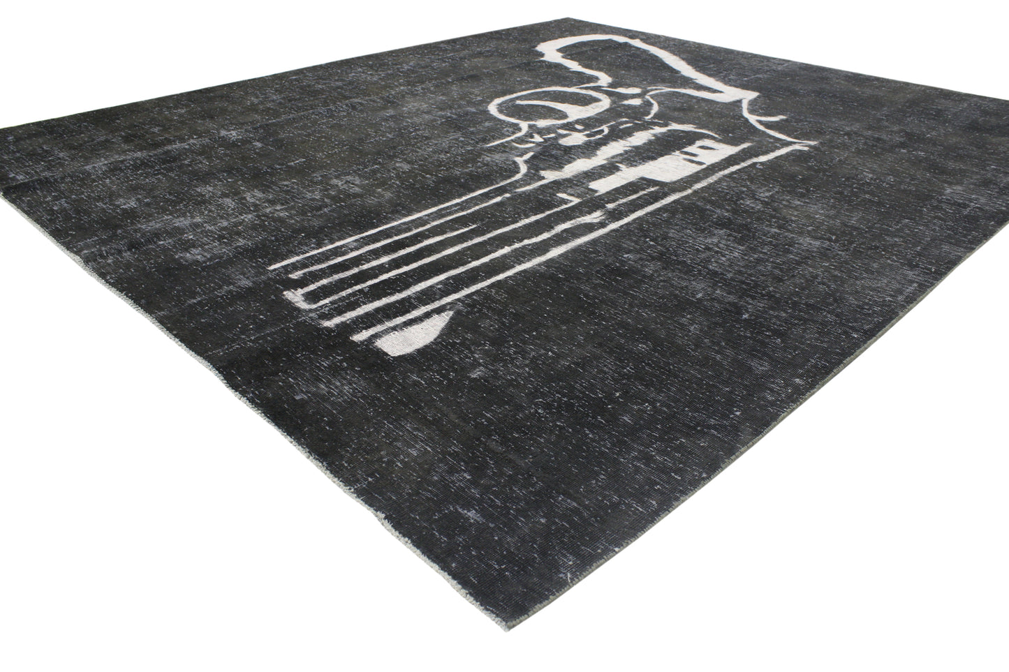 8 x 9 Vintage Overdyed Rug 80386