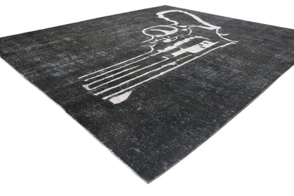 8 x 9 Vintage Overdyed Rug 80386