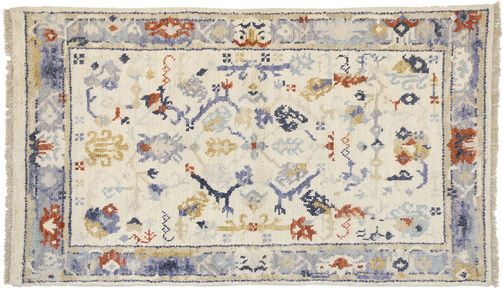 4 x 6 Modern Oushak Rug 80388