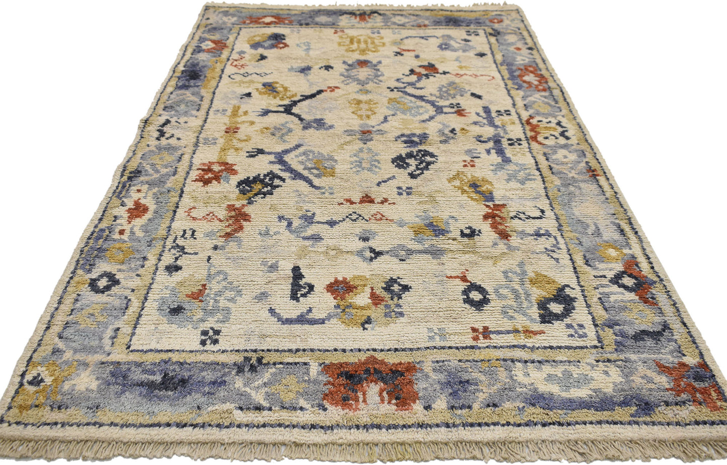 4 x 6 Modern Oushak Rug 80388