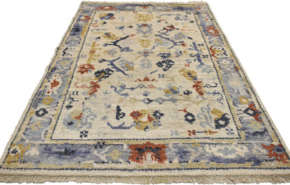 4 x 6 Modern Oushak Rug 80388