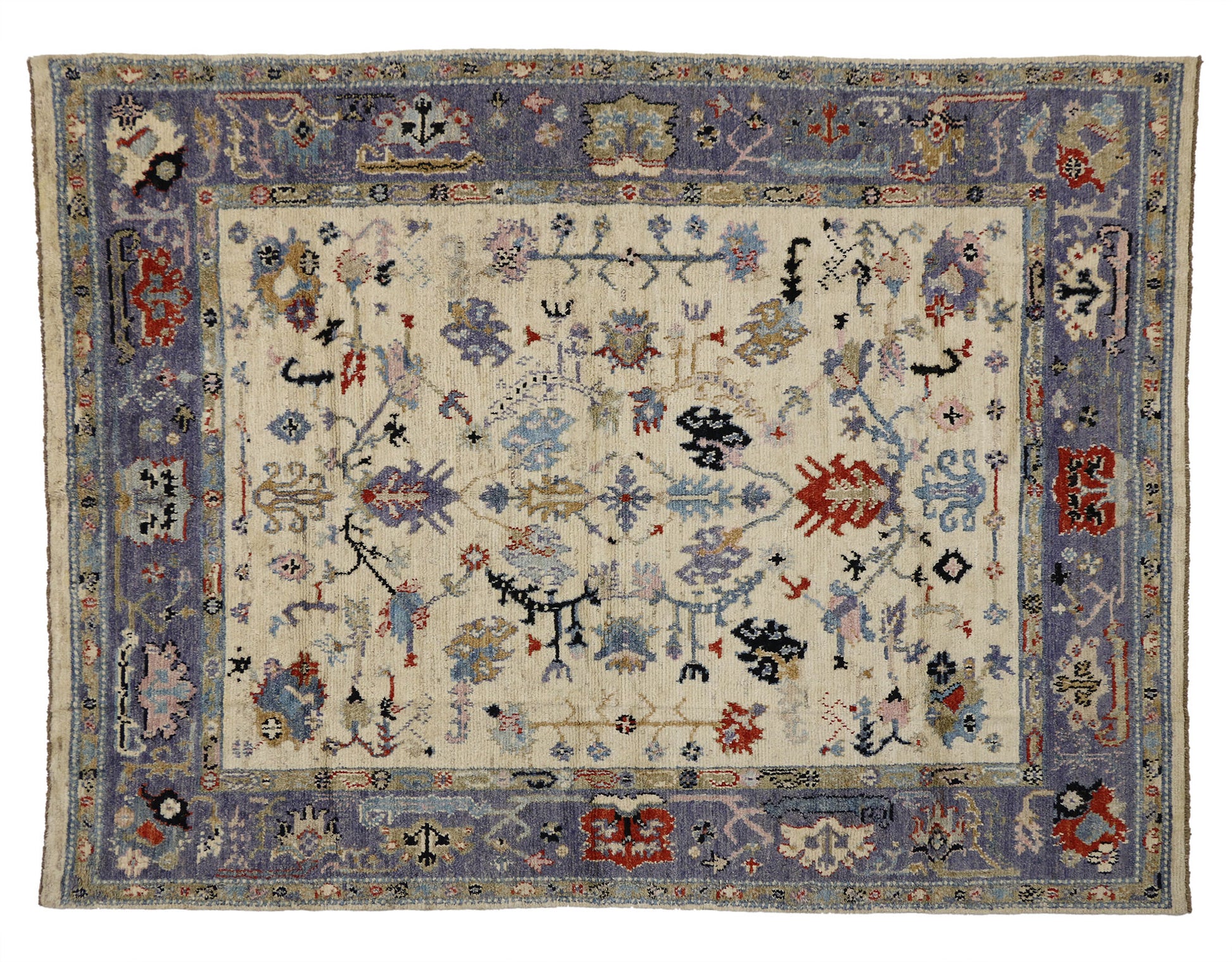 9 x 12 Modern Oushak Rug 80405
