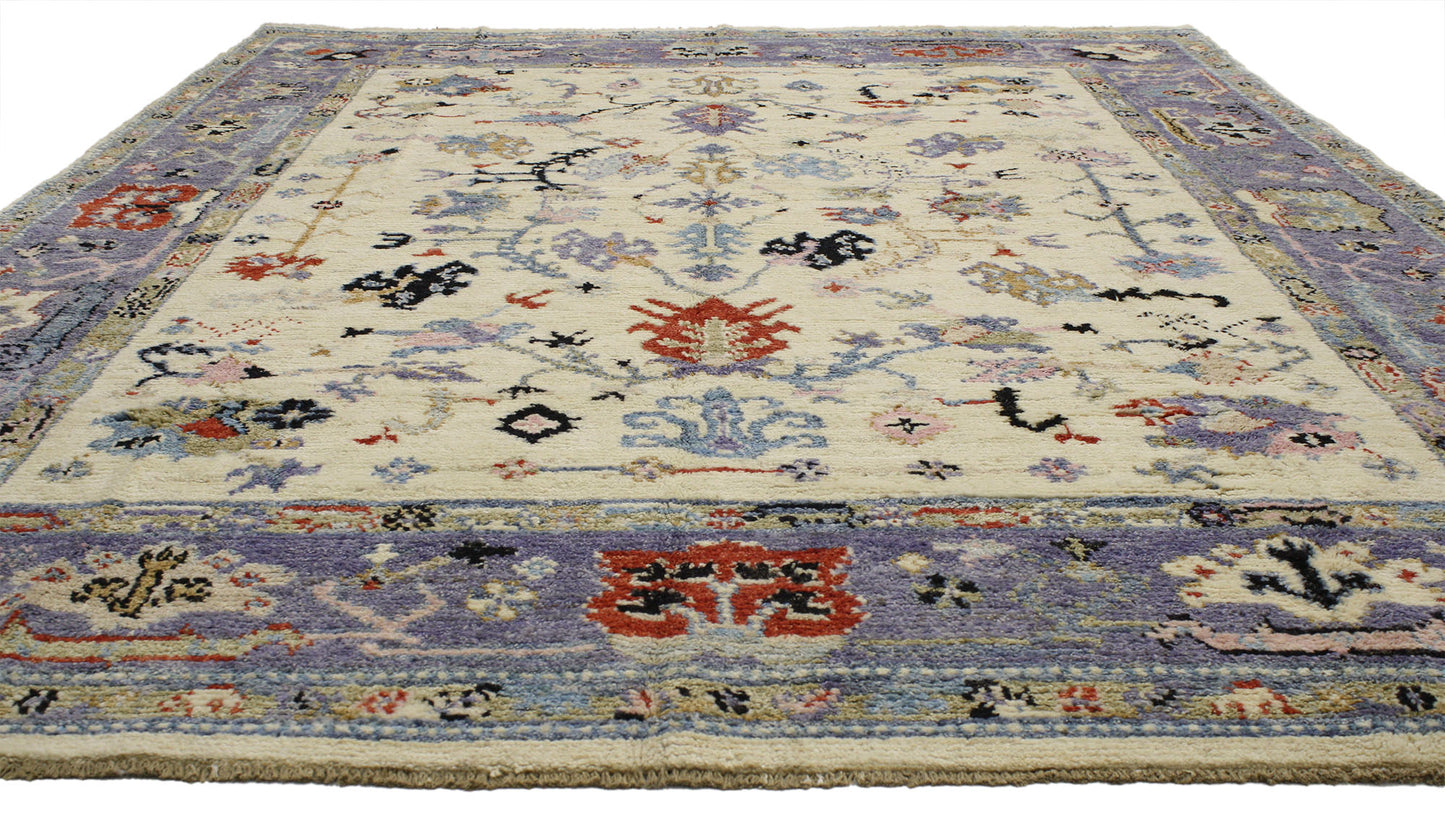 9 x 12 Modern Oushak Rug 80405