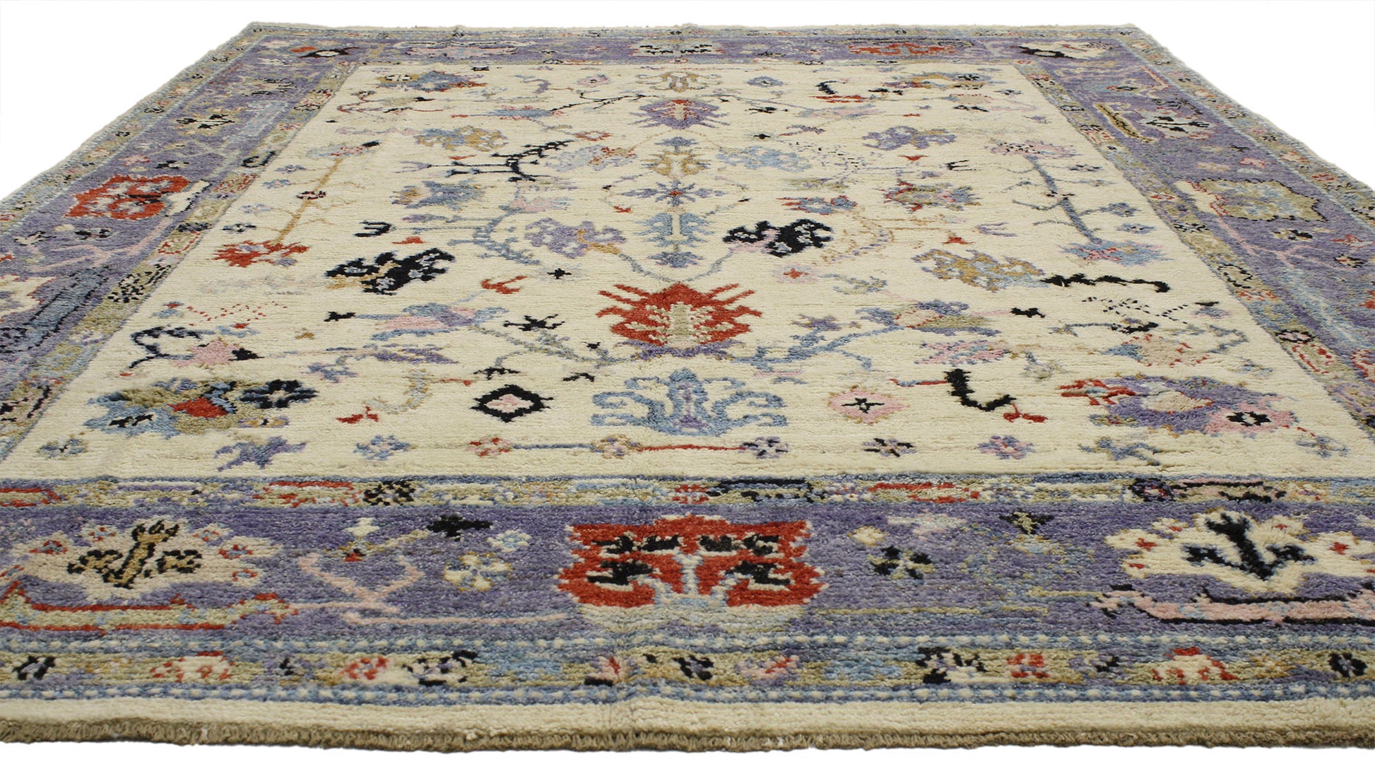 9 x 12 Modern Oushak Rug 80405