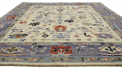 9 x 12 Modern Oushak Rug 80405