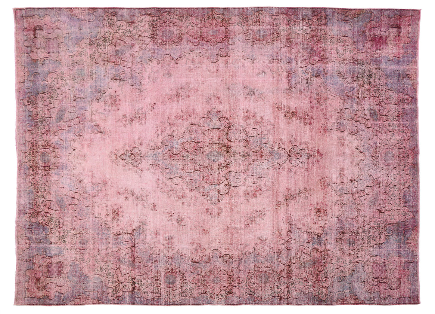 10 x 13 Vintage Overdyed Rug 80412
