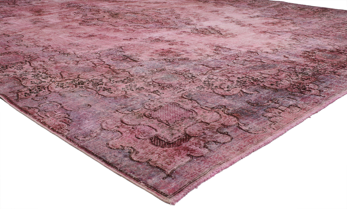 10 x 13 Vintage Overdyed Rug 80412