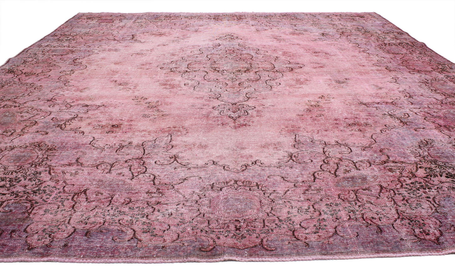 10 x 13 Vintage Overdyed Rug 80412