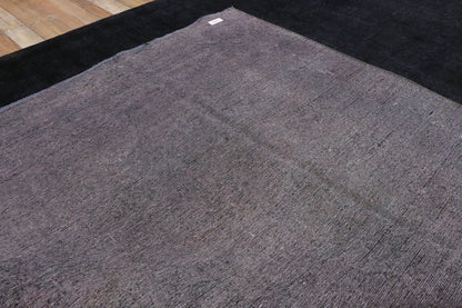 9 x 12 Vintage Distressed Overdyed Rug 80415