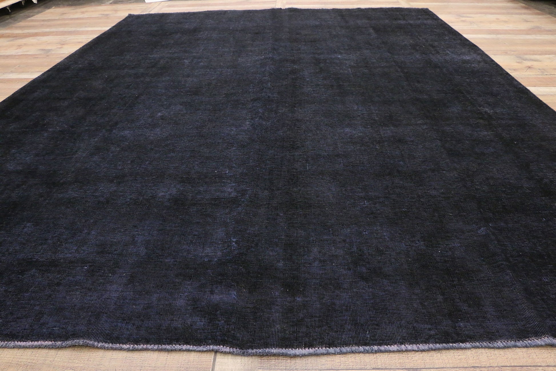 9 x 12 Vintage Distressed Overdyed Rug 80415