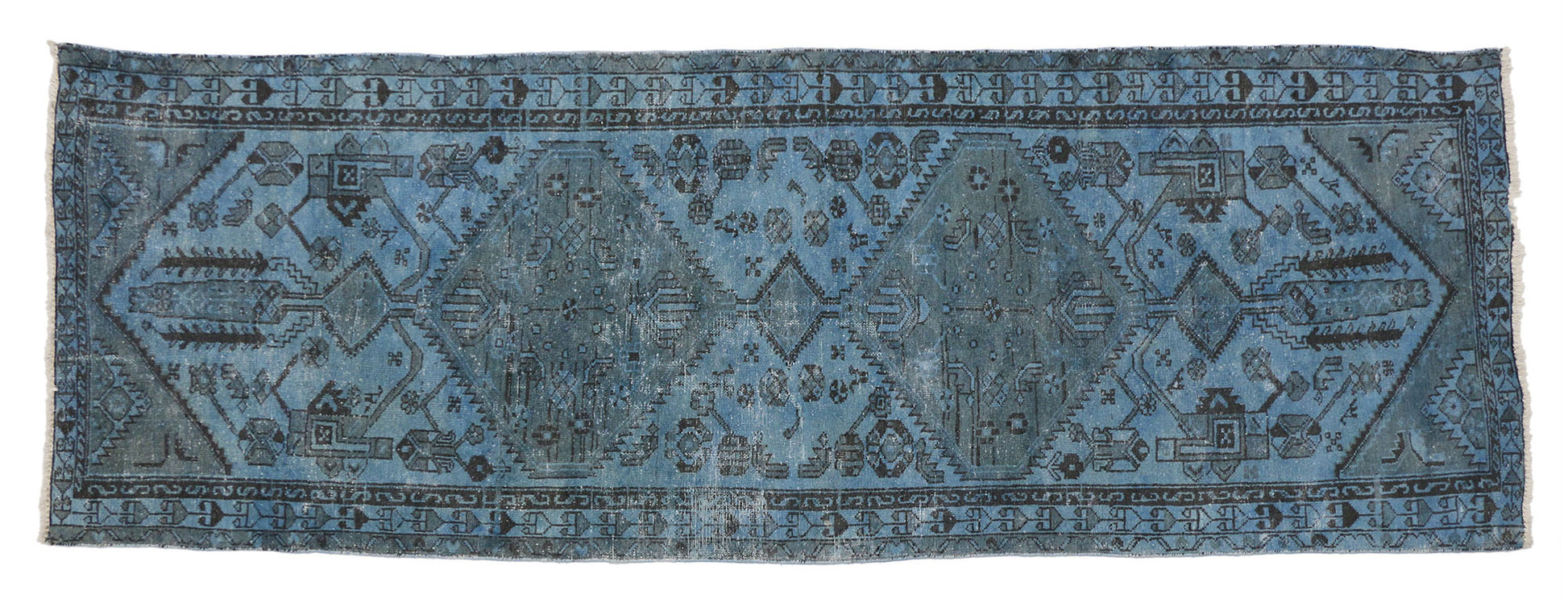 4 x 10 Vintage Overdyed Rug 80421