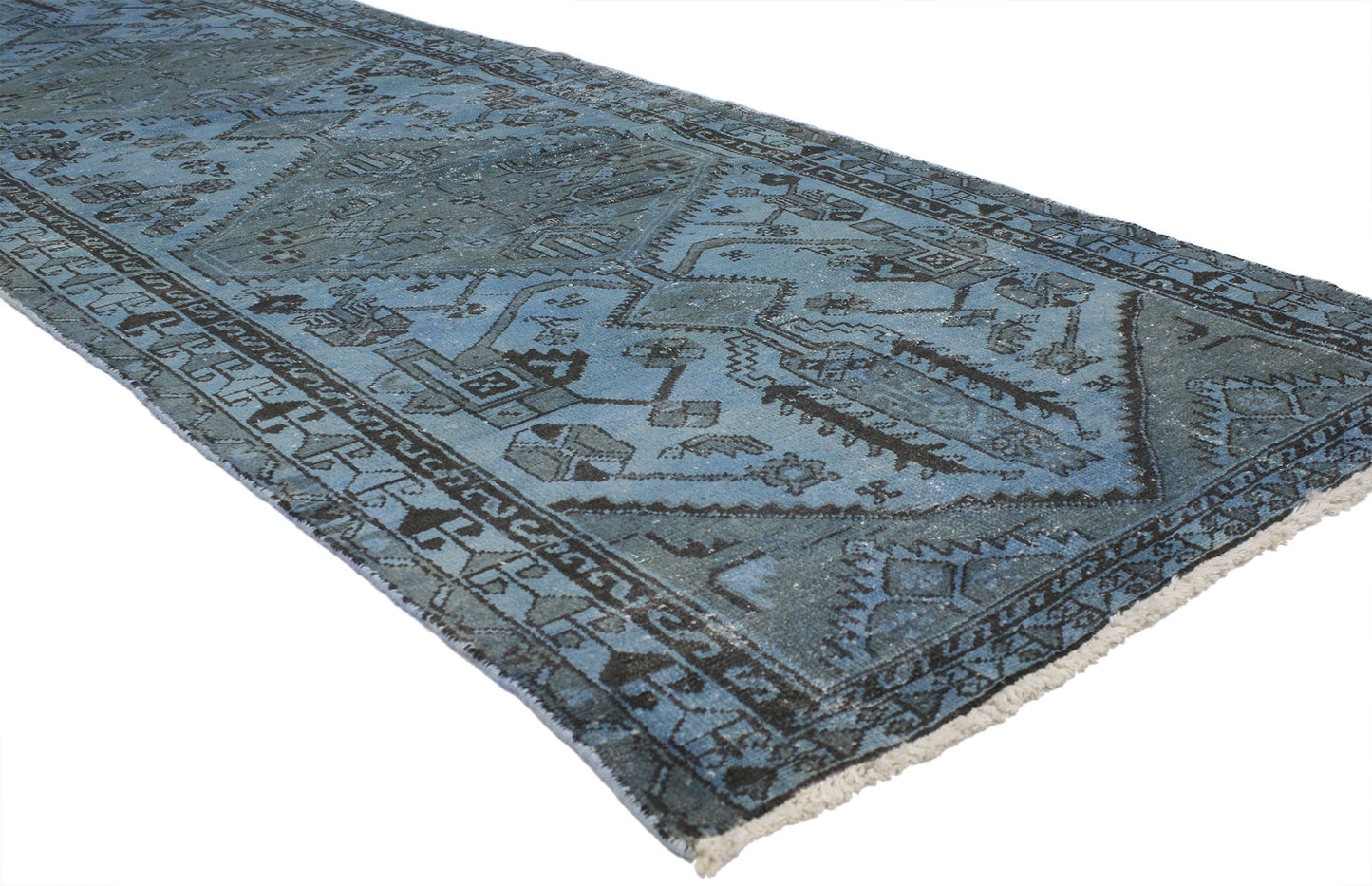 4 x 10 Vintage Overdyed Rug 80421
