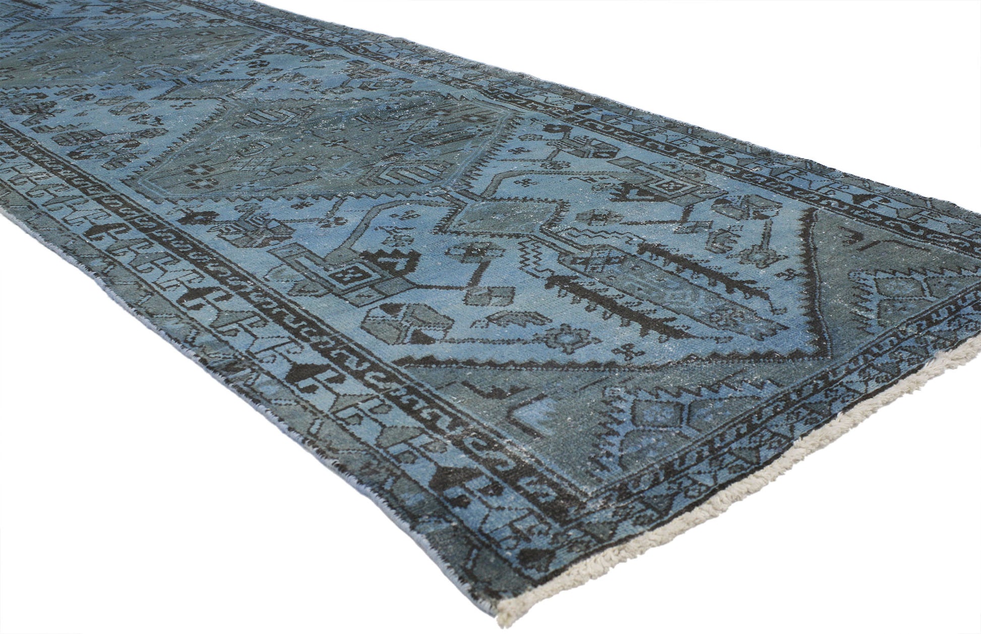 4 x 10 Vintage Overdyed Rug 80421