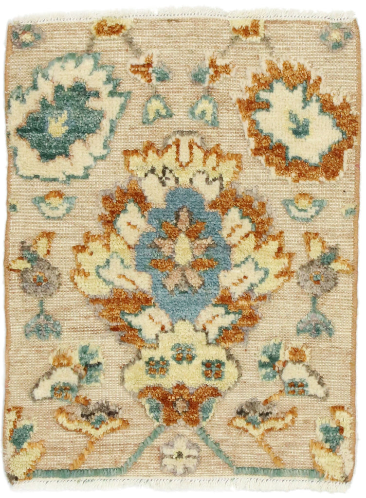 2 x 2 Modern Oushak High-Low Wagireh Rug 80454