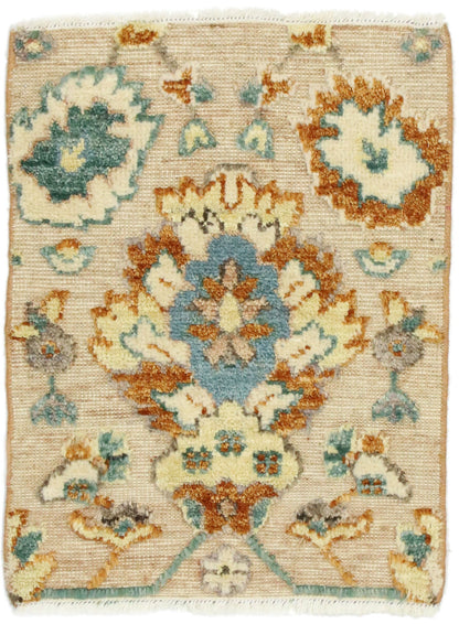 2 x 2 Modern Oushak High-Low Wagireh Rug 80454