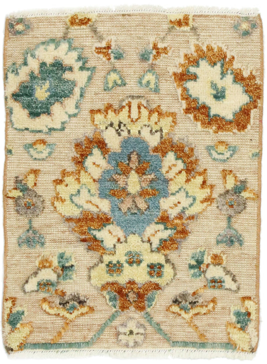 2 x 2 Modern Oushak High-Low Wagireh Rug 80454